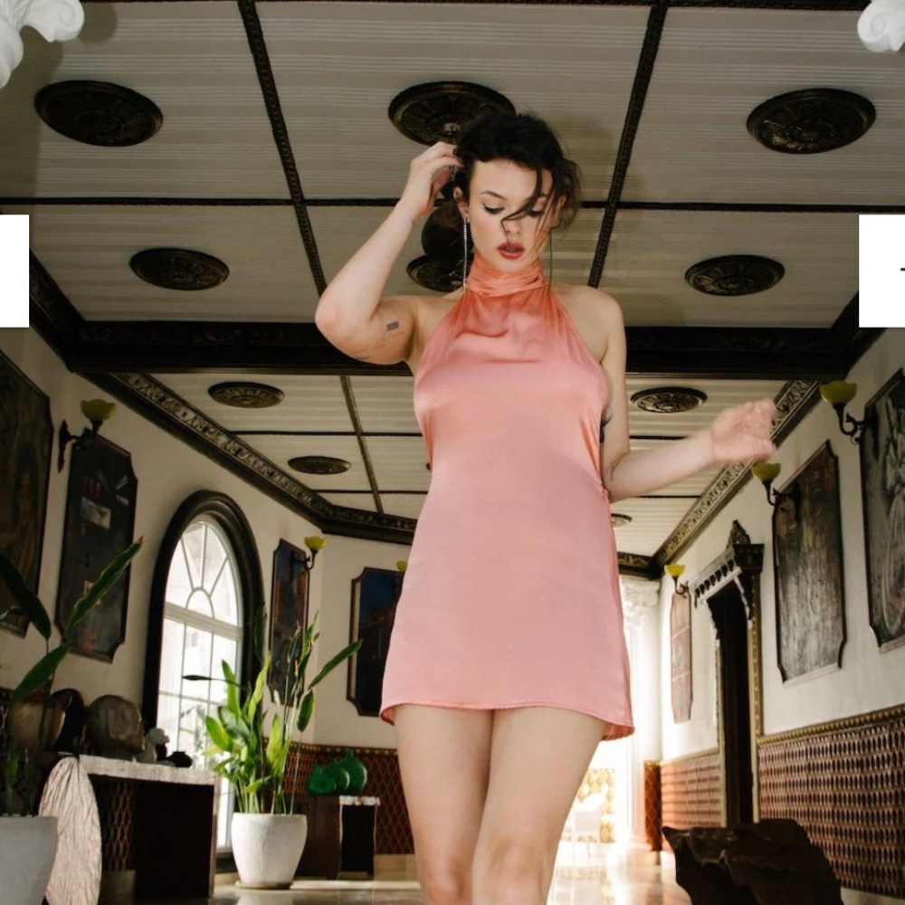 Amor Mia Romy Silk Dress Rosé
